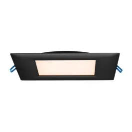 Lotus 4" Square Ultimate Super Thin LED Downlight - 13.5W - 2700K - 800 Lumens - Black