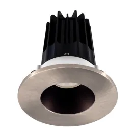 Lotus 2" LED Recessed Downlight - 8W - 2700K - 580 Lumens - Bronze Reflector - Round Brushed Nickel Trim - 120V