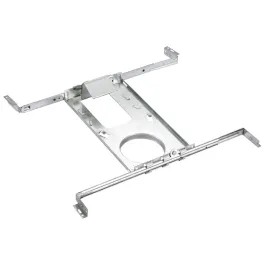 Lotus Flanged Rough-In Plate with Hanger Bars for 3" Recessed Downlights