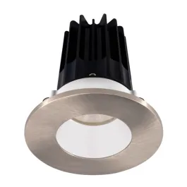 Lotus 2" LED Recessed Downlight - 8W - 2700K - 580 Lumens - White Reflector - Round Brushed Nickel Trim - 120V