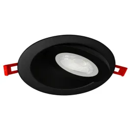 Lotus 6" Floating Gimbal LED Downlight - 15W - CCT Selectable - 1,270 Lumens - 120V - Black