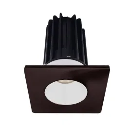 Lotus 2" LED Recessed Downlight - 8W - 4000K - 620 Lumens - White Reflector - Square Bronze Trim - 120V