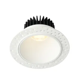 Lotus 4" Round Deep Regressed LED Downlight - 15W - White Reflector - Trimless - 3000K - 1,430 Lumens - 120V