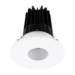 Lotus 2" LED Recessed Downlight - High Output - 15W - 4000K - 1,020 Lumens - Silver Reflector - Pinhole Trim - 120V