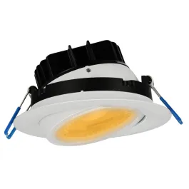 Lotus 4" Eyeball Gimbal LED Downlight - 11W - 4000K - 1,050 Lumens - 120V - White