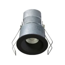 Lotus 6W 2" Mini LED Round Recessed Downlight - 3000K - 480 Lumens - 24V - Black