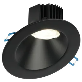 Lotus 4" Round Sloped Regressed LED Downlight - 15W - CCT Selectable - 1,390 Lumens - 120V - Black