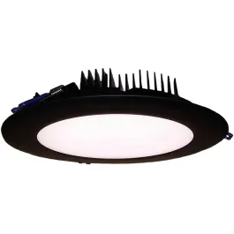 Lotus 33W 8" Slim Round LED Downlight - 4000K - 2,400 Lumens - Black