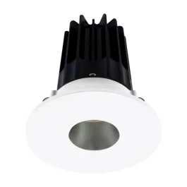 Lotus 2" LED Recessed Downlight - High Output - 15W - 4000K - 1,020 Lumens - Chrome Reflector - Pinhole Trim - 120V