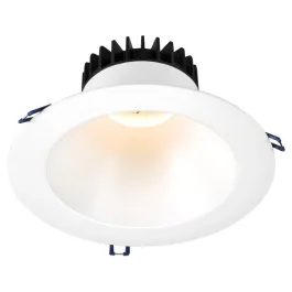 Lotus 8" Deep Regressed LED Downlight - 18W - White Reflector - White Trim - 4000K - 1,650 Lumens - 120V