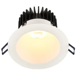 Lotus 4" Round Deep Regressed LED Downlight - 15W - White Reflector - White Trim - Dim to Warm / 3K-2K - 1,130 Lumens - 120V