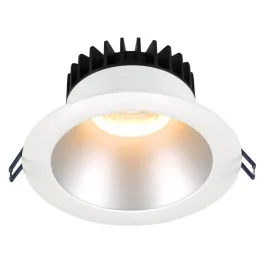 Lotus 6" Deep Regressed LED Downlight - 18W - Silver Reflector - White Trim - 2700K - 1,500 Lumens - 120V