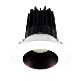 Lotus 2" LED Recessed Downlight - 8W - 2700K - 580 Lumens - Bronze Reflector - Round White Trim - 120V