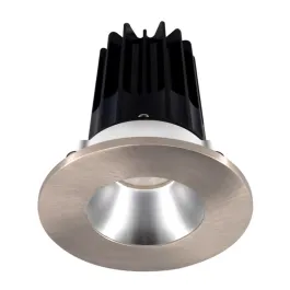 Lotus 2" LED Recessed Downlight - 8W - 3000K - 600 Lumens - Silver Reflector - Round Brushed Nickel Trim - 120V