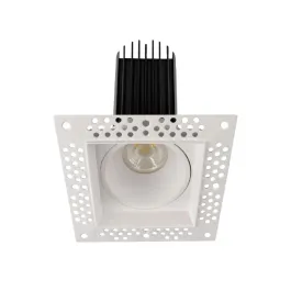 Lotus 2" Trimless Square Gimbal LED Downlight - 11W - CCT Selectable - 1,000 Lumens - 120V - White