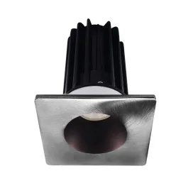 Lotus 2" LED Recessed Downlight - 8W - 2700K - 580 Lumens - Bronze Reflector - Square Chrome Trim - 120V