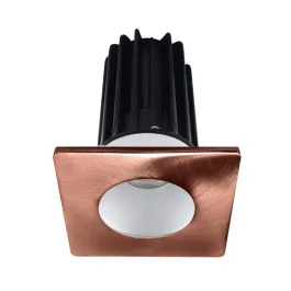 Lotus 2" LED Recessed Downlight - 8W - 4000K - 620 Lumens - Silver Reflector - Square Copper Trim - 120V