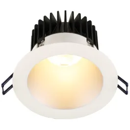Lotus 4" Round Deep Regressed LED Downlight - High Output - 18W - Silver Reflector - White Trim - Dim to Warm / 3K-2K - 1,310 Lumens - 120V