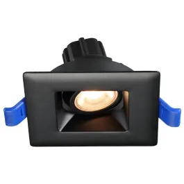 Lotus 2" Square Regressed Gimbal LED Downlight - 5W - 4000K - 430 Lumens - 120V - Black