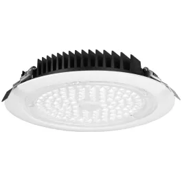 Lotus 8" Round Commercial Recessed LED Downlight - 40W - 0-10V Dimming - 4000K - 4,700 Lumens - 120-277V - White