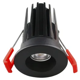 Lotus 2" 7W Round LED Downlight - CCT Selectable - 480 Lumens - 120V - Black