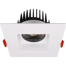 Lotus 4" Square Recessed High Output LED Downlight - 15W - 4000K - 1,050 Lumens - 120V - White