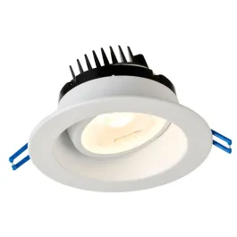 Lotus 4" Round Regressed Gimbal LED Downlight - 11W - 4000K - 1,050 Lumens - White