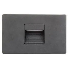 Lotus 2.5W Vertical LED Step Light - Dim to Warm / 3K-2K - 100 Lumens - 120V - Black