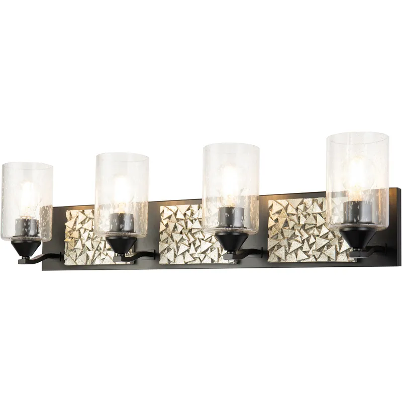 Bocage 4 Light 31 inch MB Bath Light Wall Light in Matte Black