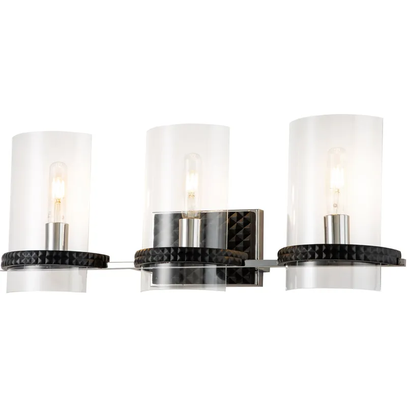 Mazant 3 Light 28 inch MB+PC Bath Light Wall Light