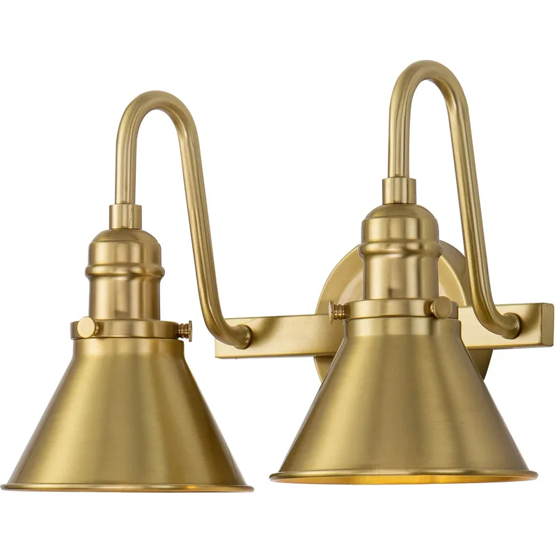 Provence 2 Light 14 inch AGB Bath Light Wall Light in Antique Brass