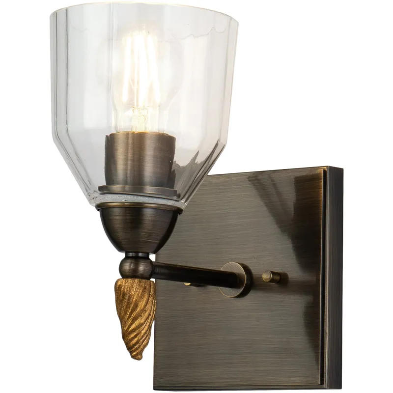 Fun Finial 1 Light Dark Bronze Wall Sconce Wall Light