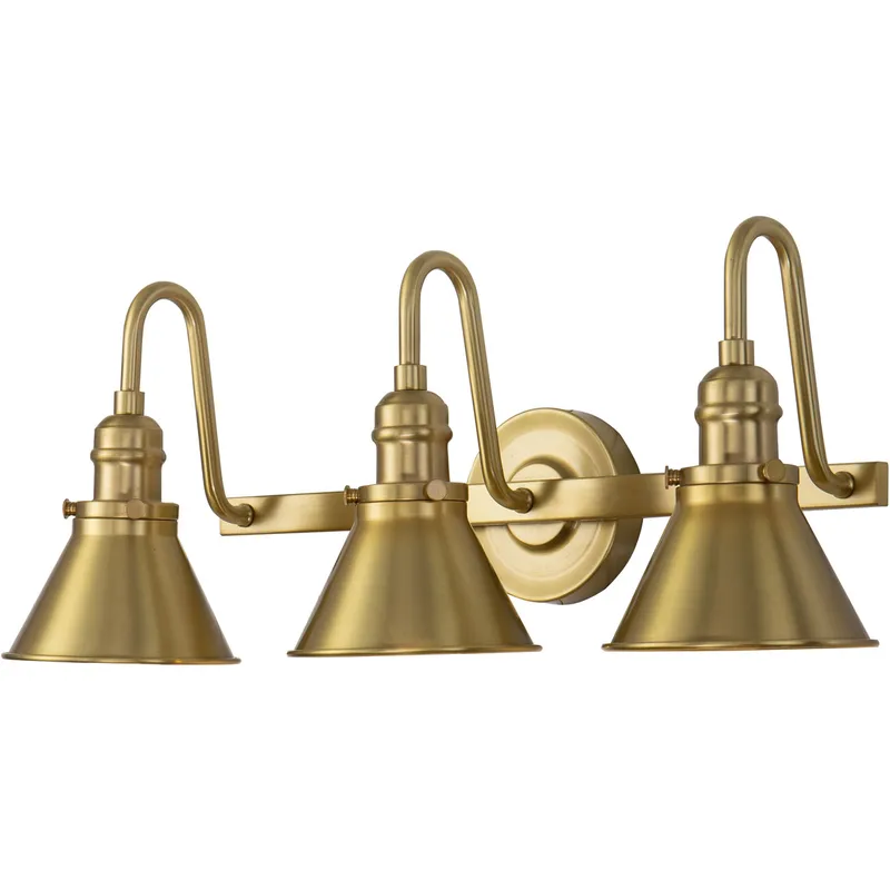 Provence 3 Light 24 inch AGB Bath Light Wall Light in Antique Brass