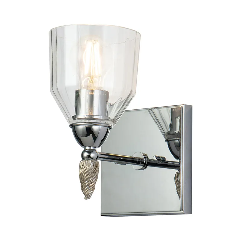 Fun Finial 1 Light Polished Chrome Wall Sconce Wall Light