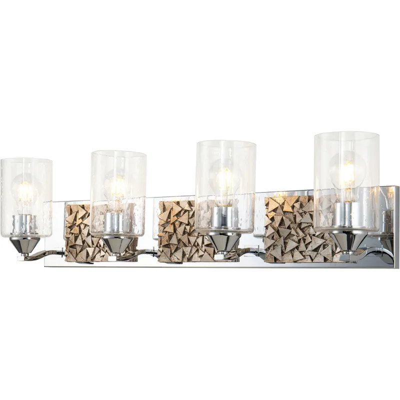 Bocage 4 Light 31 inch PC Bath Light Wall Light in Polished Chrome
