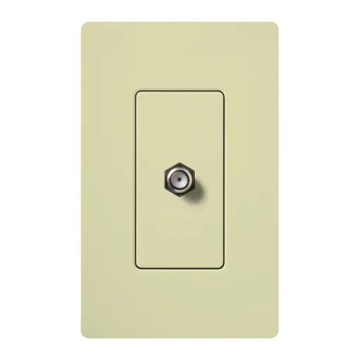 Lutron Claro Cable Jack - Almond