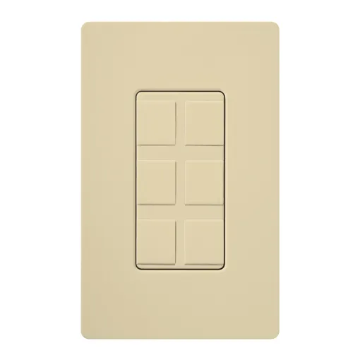 Lutron Multi-Port Frame - Field Customizable - Ivory