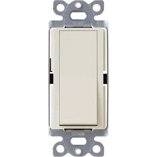 Lutron Claro 3-Way Switch with Nightlight - 15A - Light Almond