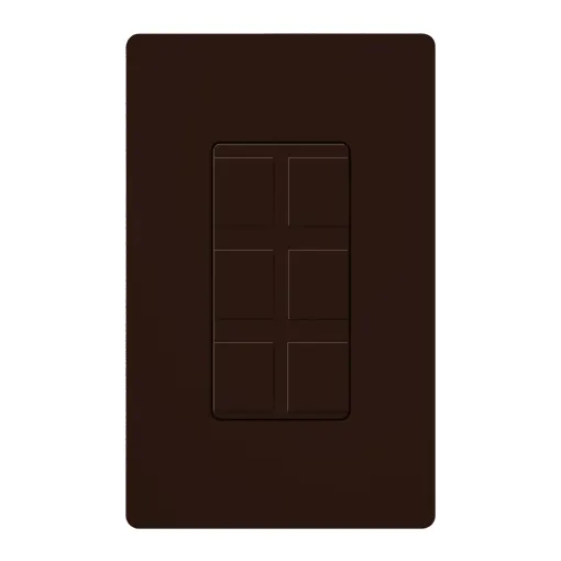 Lutron Multi-Port Frame - Field Customizable - Brown