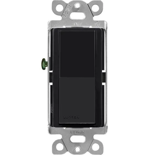 Lutron Claro Single-Pole Switch - 15A - Black