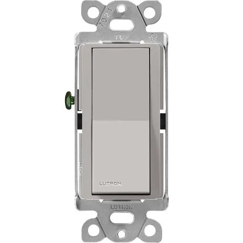 Lutron Claro Single-Pole Switch - 15A - Gray