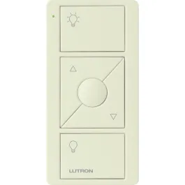 Lutron Original 3-Button Pico Smart Remote with Raise/Lower and Preset - Light Icons - Biscuit