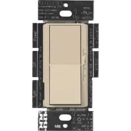 Lutron Diva Quiet Fan-Speed Control and Light Switch - Single Pole - Taupe