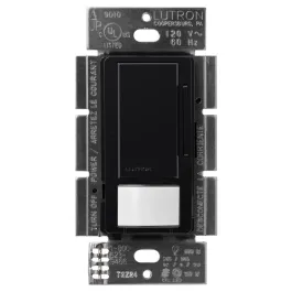 Lutron Maestro Vacancy Sensor LED+ Dimmer - Single Pole / Multi-Location - Black