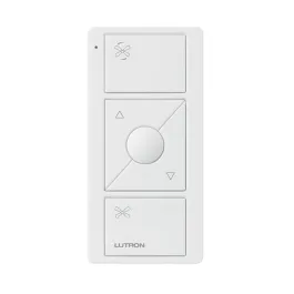 Lutron Pico Smart Remote for Fan Control - 3-Button Raise/Lower with Preset Button - White