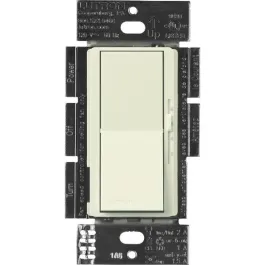 Lutron Diva Quiet Fan-Speed Control and Light Switch - Single Pole - Biscuit
