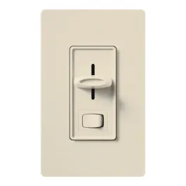 Lutron Skylark Preset Single-Pole Dimmer with On/Off Switch - 1000W Max - Light Almond