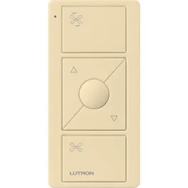 Lutron Pico Smart Remote for Fan Control - 3-Button Raise/Lower with Preset Button - Ivory