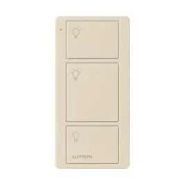 Lutron 3-Button Original Pico Smart Remote - Light Icons - Light Almond