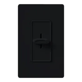 Lutron Skylark Slide-to-Off Adjustable Speed Fan Control - Single-Pole - Black
